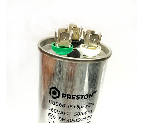 Capacitor Aire Acondicionado 35+5uf 450v 50/60hz 0