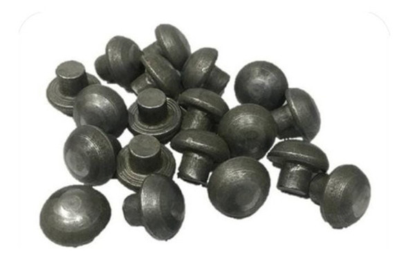 Remache Hierro Macizo 3 X 10 Mm C/redonda Golpe X 150 Unid 1