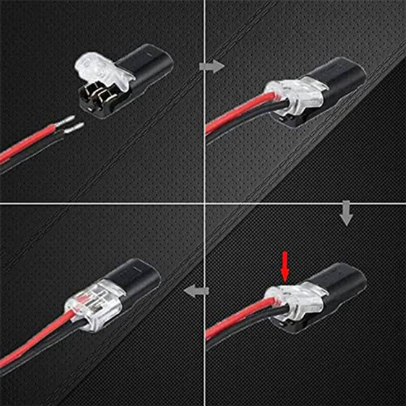 Conector Push-in De Fio Duplo De 200 Unidades Com Fivela De 1