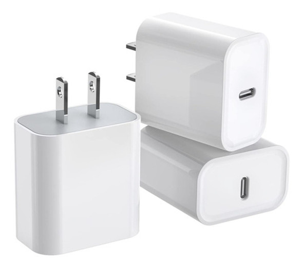 Paquete De 3 Cargadores Usb C, Adaptador De Cargador De Appl 0