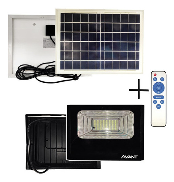 Refletor Led Placa Solar Bivolt 40w 6500k Branco Frio Avant 0