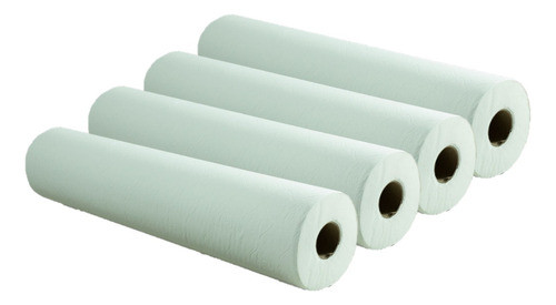 Rollo De Papel Cubre Camilla Blanco Descartable Camillero 4u 0