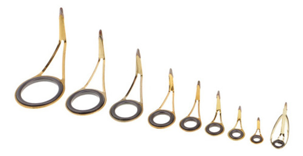 9 Pçs / Set Guia De Vara De Pesca Vara De Ponta De Anel 1 9 Pçs / Set Guia De Vara De Pesca Vara De Ponta De Anel 1