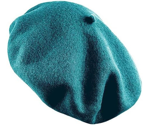 Boina Francesa Mujer, Color Sólido, Lana Lisa, Gorra Artista 1
