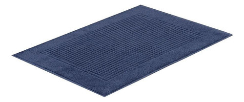 Piso Canelado Toalha Para Pés 48x70cm Azul Marinho 0