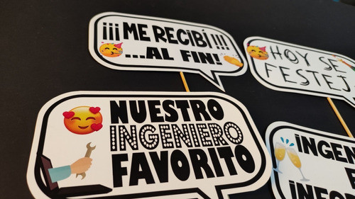 Props Ingeniero En Informática Cartelitos Recibida X8u 1