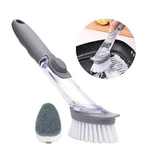 Cepillo Para Fregar Cocina Con Dispensador De Jabón 0