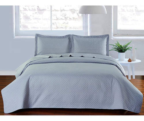Livingston Home Plaid Ultrasonic Coverlet / Bed Sliplet, Twi 0