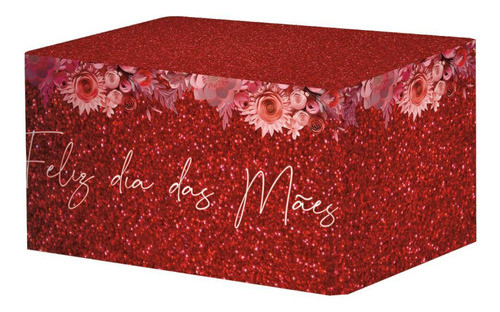 Capa Mesa Festa Dia Das Mães Em Tecido Sublimado Veste Fácil 0