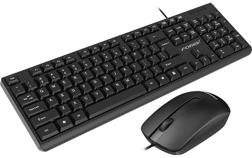Combo Kit Teclado Y Mouse Usb Oficina Forev Fv68 Ts Home 0