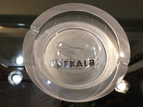 Antiguo Cenicero Publicidad Dekalb Cristal San Carlos Sellad 0