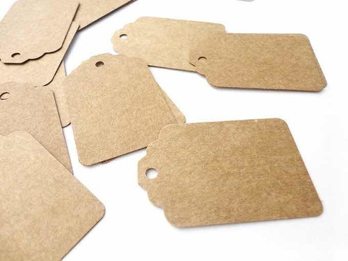 Tag Kraft 100 Unidades Com Cordão 1