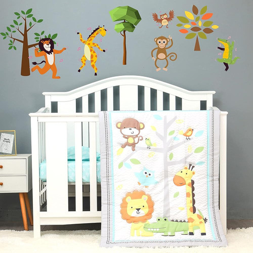 Baby Bees 3 Piezas Jungle Party Juego De Cama De Cuna Para N 0