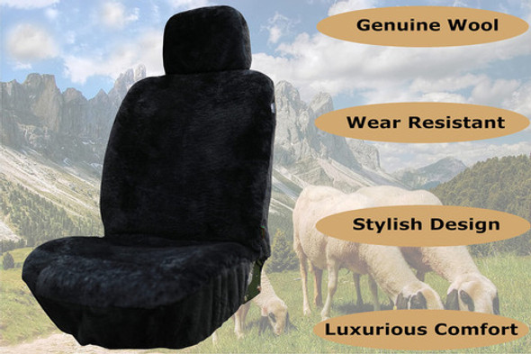 Fundas De Asiento De Piel De Oveja Autntica, Fundas De Asien 1