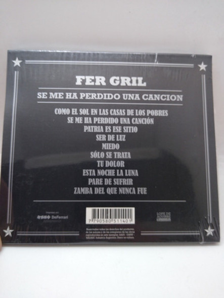Fer Gril  Se Me Ha Perdido  Una Canción Cd Nuevo 1