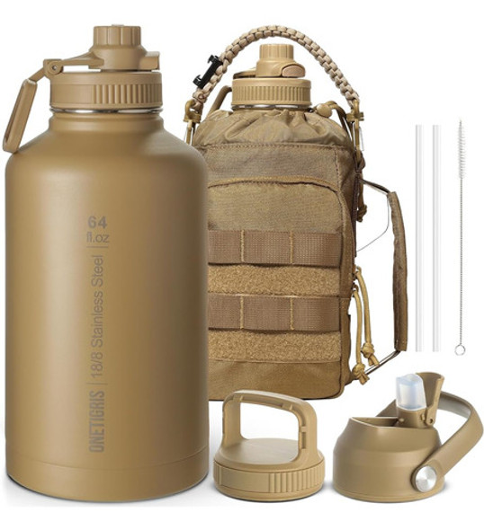 Onetigris Botella De Agua De Medio Galón Con Pajita, Jarra D 0 Onetigris Botella De Agua De Medio Galón Con Pajita, Jarra D 0