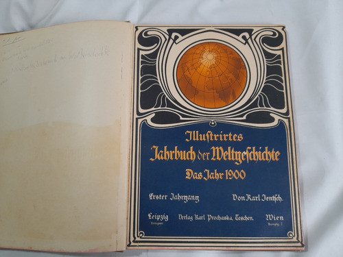 Anuario De La Historia Mundial, Karl Jentsch, 1900 En Aleman 1