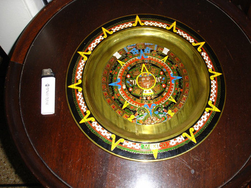 Calendario Azteca Para Colgar Decoracion Bronce Y Esmaltado 0