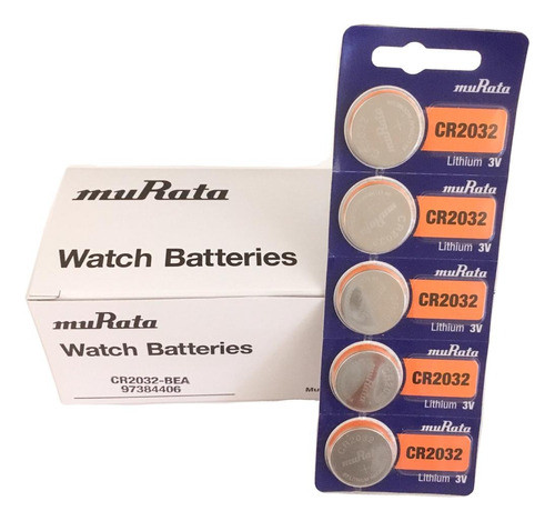 Pilas Murata  Cr2032 X 100 Unidades Caja Originales 0