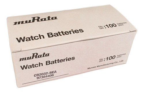 Pilas Murata  Cr2032 X 100 Unidades Caja Originales 1