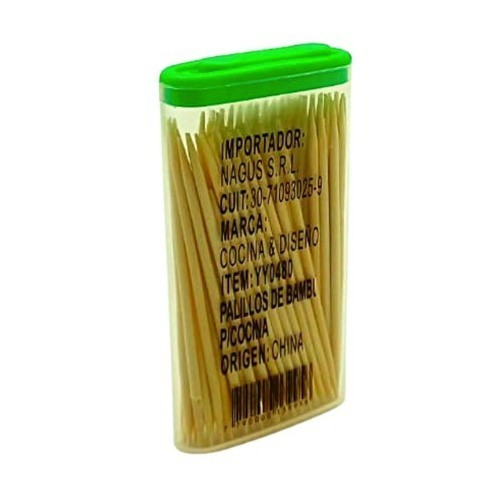 Pack X40 Escarbadientes Palillo Bambu Cocina Cocina Y Diseño 1