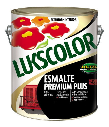 Tinta Esmalte Sintetico Premium 3,6 L Lukscolor Verde Folha 1