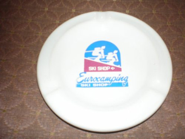 Cenicero De Ceramica Publicidad De Eurocamping Ski Shop 0 Cenicero De Ceramica Publicidad De Eurocamping Ski Shop 0