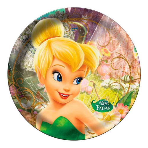 Prato Redondo Fadas Disney Festcolor 8und 0
