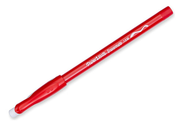 Papel Mate Erasermate Pluma Borrable, Punto Medio, Rojo, 1
