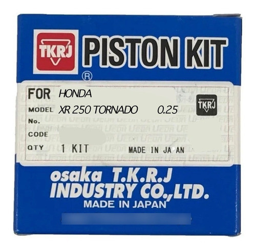 Kit Piston Tkrj Honda Xr Cbx 250 Tornado Twister Std Japon 0