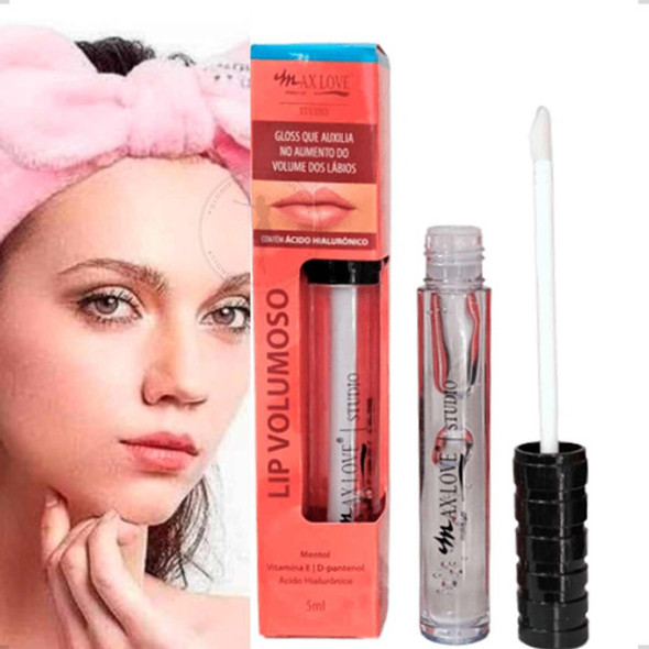 Gel Lip Gloss Aumenta Lábios Com Ácido Hialuronico Incolor 1