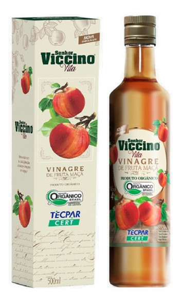Vinagre De Maçã Orgânico 500ml - Sr. Viccino 0