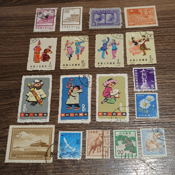 Selos Raros Japoneses E Chineses Antigos 0