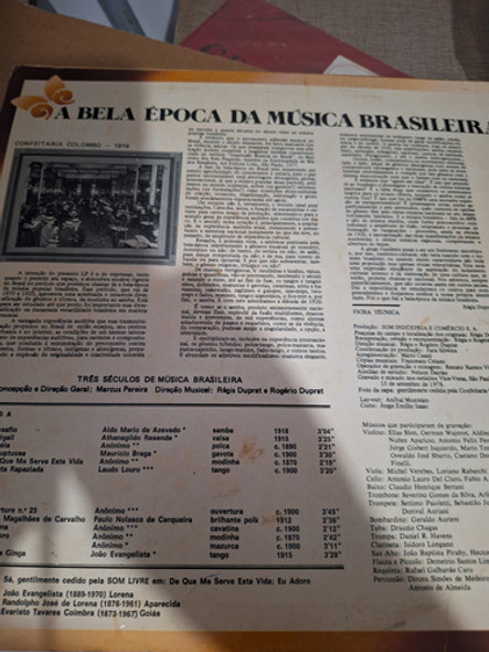 Disco Lp Vinil A Bela Época Da Música Brasileira 1
