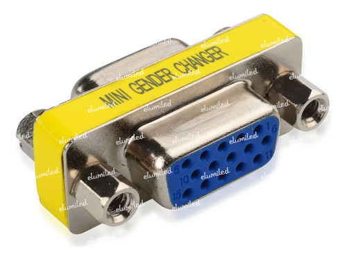 6 Adaptadores Vga Union Hembra Hembra Db15 0