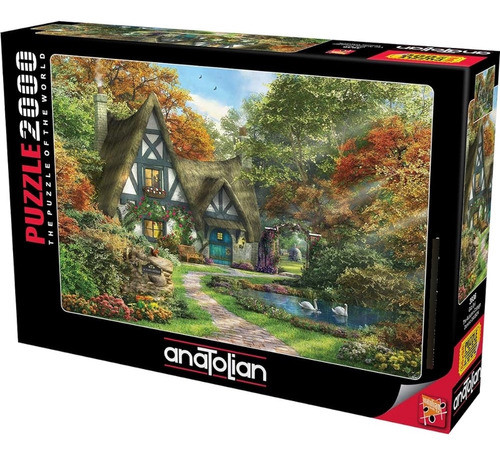 Anatolian 2000piece Jigsaw Puzzle - The Autumn Cottage Jigsa 0