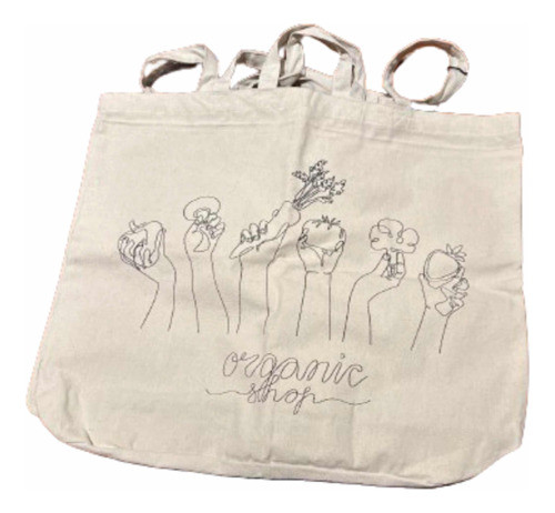 Bolsa Compras Algodón Ciento Por Ciento Origen India 44 X 52 0
