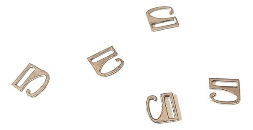 Gancho Metálico Zamak Corpiño Pase 10 X 1000. Lencería 0