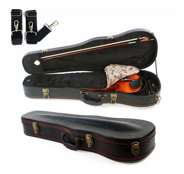 Estuche Para Violin De Tamaño Completo 4/4, Estuche Rigido 0