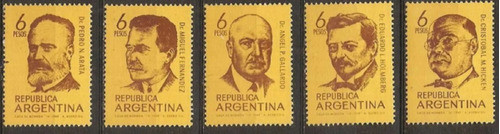 1969 Hombres De Ciencia- Argentina (serie) Mint 0