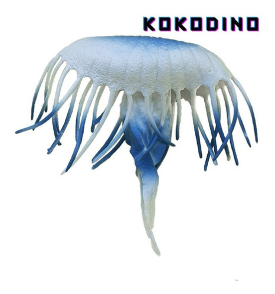 Medusa Animal Marino Juguete Goma Oceano Kokodino Muñeco Mar 0