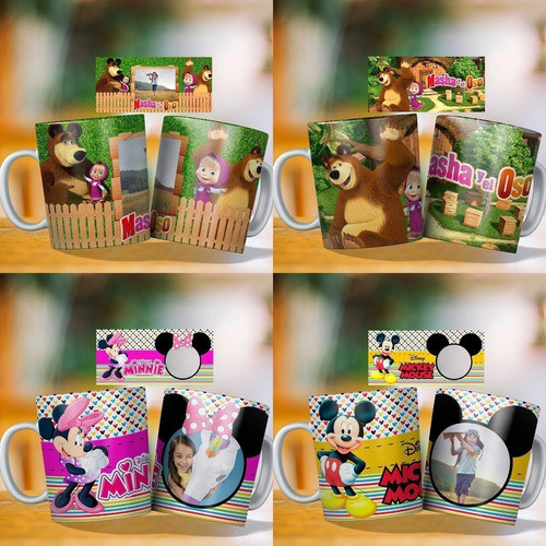 100 Plantillas Infantiles Dia Del Niño Sublimacion Tazones 1