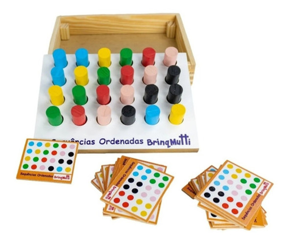 Sequencias Ordenadas Cores Brinquedo Educativo Jogo 1