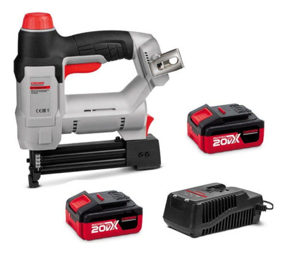 Clavadora Engrampadora Crown Ct61001 Hx2 + Bat 2.0ah + Carg 0