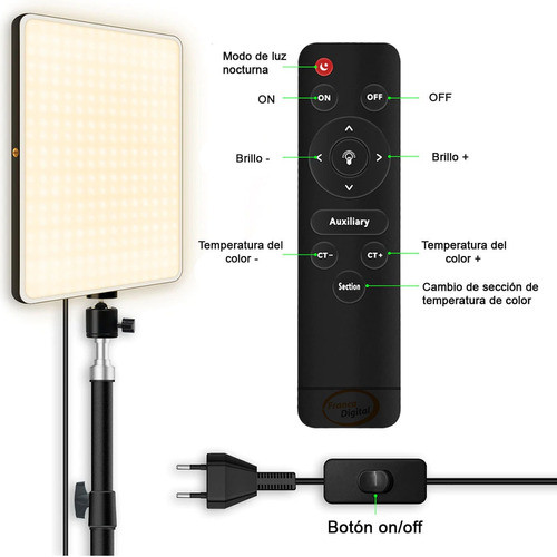 Softbox Led 42w Continuo Trípode 1.3mts Control Remoto 1
