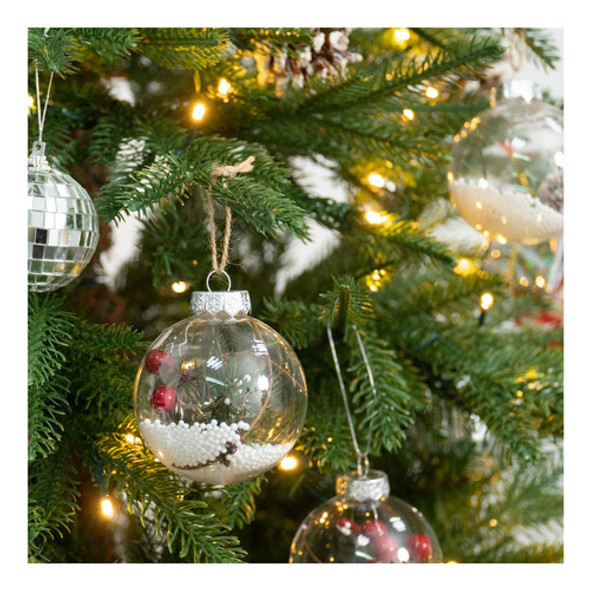 Rocinha Adornos De Navidad Transparentes, 10 Piezas De Adorn 1