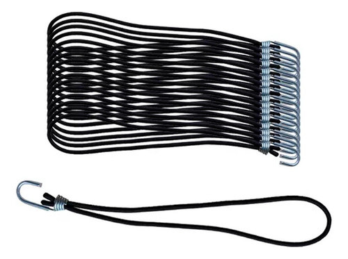 Corda Elástica Extensor Para Bagageiro 40cm 20 Unidades 0