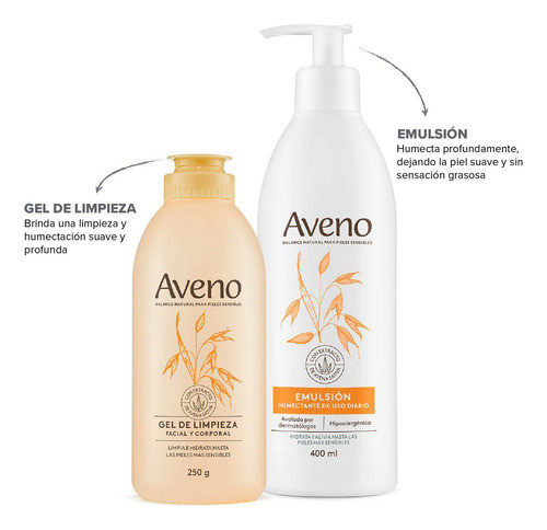 Aveno Kit Básico Facial Y Corporal Con Emlulsión 1