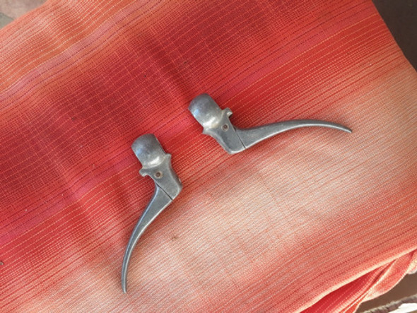 Manijas De Frenos Bici Paseo Fixie Antigua Aluminio 0