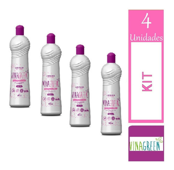 Kit 4 Limpador Vinagreen Lavanda Multiuso 100% Vegano 500ml 0